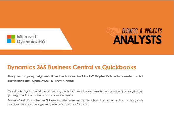 Dynamics 365 Business Central Battlecard